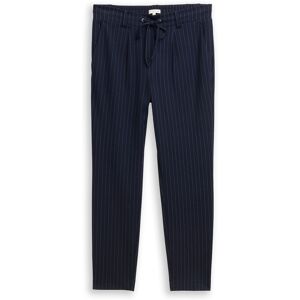 TOM TAILOR Damen Loose Fit Hose mit Nadelstreifen, blau, Nadelstreifen, Gr. 34/32 TOM TAILOR Damen Loose Fit Hose mit Nadelstreifen, blau, Nadelstreifen, Gr. 34/32