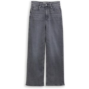 TOM TAILOR DENIM Damen TTLINOU WIDE High Waist Jeans, grau, Uni, Gr. M/32 TOM TAILOR DENIM Damen TTLINOU WIDE High Waist Jeans, grau, Uni, Gr. M/32