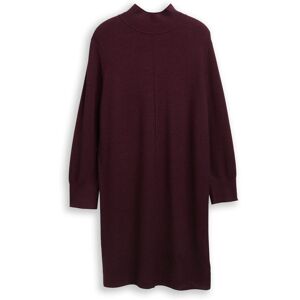 TOM TAILOR Damen Plus Size - Strickkleid mit Stehkragen, rot, Meliert, Gr. 50 TOM TAILOR Damen Plus Size - Strickkleid mit Stehkragen, rot, Meliert, Gr. 50