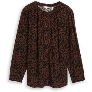 TOM TAILOR Damen Plus Size - Bluse mit Leo-Print, braun, Animalprint, Gr. 50 TOM TAILOR Damen Plus Size - Bluse mit Leo-Print, braun, Animalprint, Gr. 50