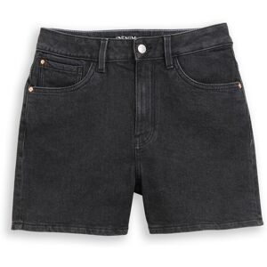 TOM TAILOR DENIM Damen TTELIN STRAIGHT High Waist Jeans Shorts, grau, Uni, Gr. XXL TOM TAILOR DENIM Damen TTELIN STRAIGHT High Waist Jeans Shorts, grau, Uni, Gr. XXL