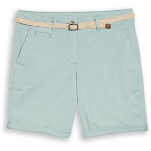 TOM TAILOR Damen Chino Bermuda Shorts mit Gürtel, blau, Uni, Gr. 42 TOM TAILOR Damen Chino Bermuda Shorts mit Gürtel, blau, Uni, Gr. 42
