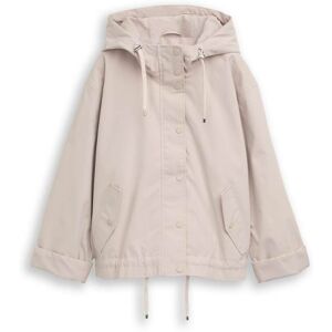 TOM TAILOR DENIM Damen Ultralight Short Parka aus wasserabweisendem Material, grau, Uni, Gr. XL TOM TAILOR DENIM Damen Ultralight Short Parka aus wasserabweisendem Material, grau, Uni, Gr. XL