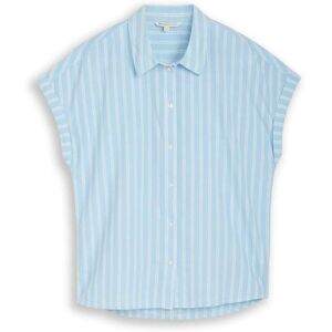 TOM TAILOR DENIM Damen Bluse mit Streifenmuster, blau, Gestreift, Gr. M TOM TAILOR DENIM Damen Bluse mit Streifenmuster, blau, Gestreift, Gr. M