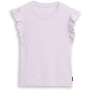 TOM TAILOR Mädchen Ripp Top mit Volant, lila, Uni, Gr. 164 TOM TAILOR Mädchen Ripp Top mit Volant, lila, Uni, Gr. 164