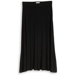 TOM TAILOR Damen Jersey Midi-Rock, schwarz, Uni, Gr. 46 TOM TAILOR Damen Jersey Midi-Rock, schwarz, Uni, Gr. 46