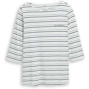 TOM TAILOR Damen Plus Size - Langarmshirt mit Streifenmuster, grün, Gestreift, Gr. 52 TOM TAILOR Damen Plus Size - Langarmshirt mit Streifenmuster, grün, Gestreift, Gr. 52