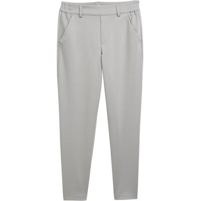 TOM TAILOR DENIM Damen Relaxed Fit Hose mit elastischem Bund, grau, Uni, Gr. XL TOM TAILOR DENIM Damen Relaxed Fit Hose mit elastischem Bund, grau, Uni, Gr. XL