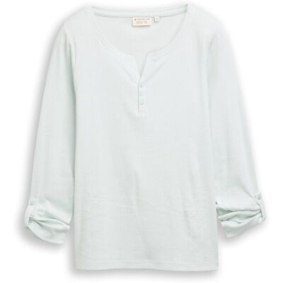 TOM TAILOR Damen Langarmshirt mit Turn-Up-Funktion, grün, Gestreift, Gr. S TOM TAILOR Damen Langarmshirt mit Turn-Up-Funktion, grün, Gestreift, Gr. S