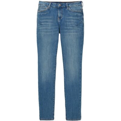 TOM TAILOR Damen TTTAPERED Jeans, blau, Uni, Gr. 32/32 TOM TAILOR Damen TTTAPERED Jeans, blau, Uni, Gr. 32/32