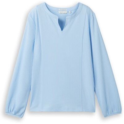 TOM TAILOR Damen Bluse mit Streifenmuster, blau, Gestreift, Gr. XS TOM TAILOR Damen Bluse mit Streifenmuster, blau, Gestreift, Gr. XS
