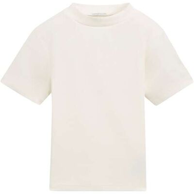 TOM TAILOR Mädchen Cropped T-Shirt mit Rippstruktur, weiß, Uni, Gr. 152 TOM TAILOR Mädchen Cropped T-Shirt mit Rippstruktur, weiß, Uni, Gr. 152