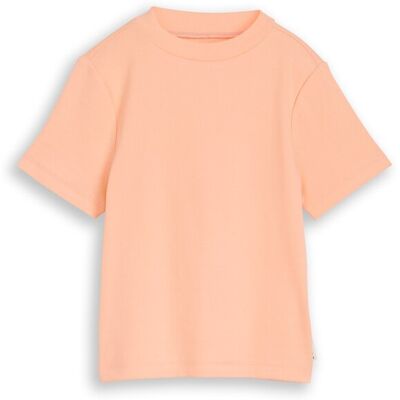 TOM TAILOR Mädchen Cropped T-Shirt mit Rippstruktur, orange, Uni, Gr. 152 TOM TAILOR Mädchen Cropped T-Shirt mit Rippstruktur, orange, Uni, Gr. 152