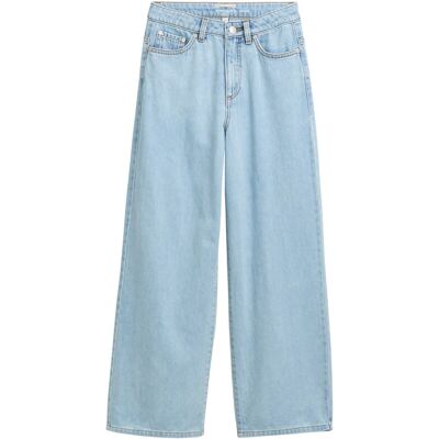 TOM TAILOR Mädchen Wide Leg Jeans, blau, Uni, Gr. 140 TOM TAILOR Mädchen Wide Leg Jeans, blau, Uni, Gr. 140
