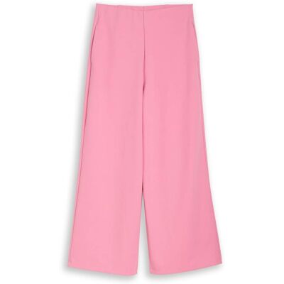 TOM TAILOR DENIM Damen High Waist Culotte Hose, rosa, Uni, Gr. M TOM TAILOR DENIM Damen High Waist Culotte Hose, rosa, Uni, Gr. M