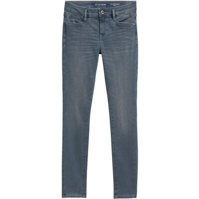TOM TAILOR Damen TTALEXA SLIM Jeans, blau, Uni, Gr. 34/32 TOM TAILOR Damen TTALEXA SLIM Jeans, blau, Uni, Gr. 34/32
