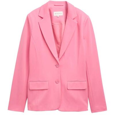 TOM TAILOR Damen Slim Fit Jersey Blazer, rosa, Uni, Gr. M TOM TAILOR Damen Slim Fit Jersey Blazer, rosa, Uni, Gr. M