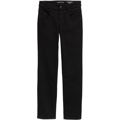 TOM TAILOR Damen TTALEXA STRAIGHT Jeans, schwarz, Uni, Gr. 26/30 TOM TAILOR Damen TTALEXA STRAIGHT Jeans, schwarz, Uni, Gr. 26/30