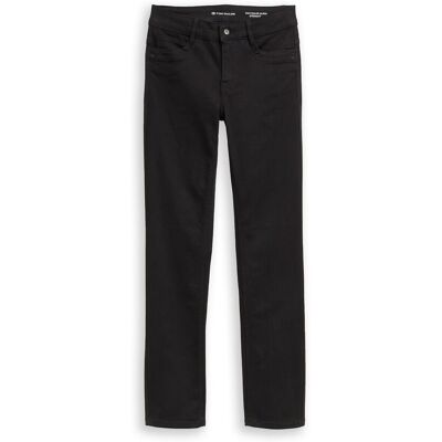 TOM TAILOR Damen TTALEXA STRAIGHT Jeans, schwarz, Uni, Gr. 28/32 TOM TAILOR Damen TTALEXA STRAIGHT Jeans, schwarz, Uni, Gr. 28/32