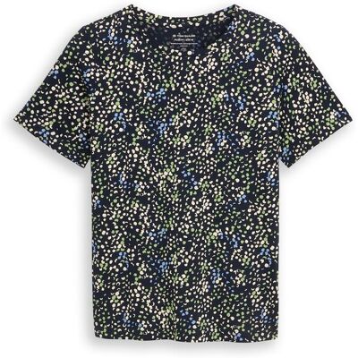 TOM TAILOR Damen Plus Size - T-Shirt mit Print, grün, Gemustert, Gr. 54 TOM TAILOR Damen Plus Size - T-Shirt mit Print, grün, Gemustert, Gr. 54