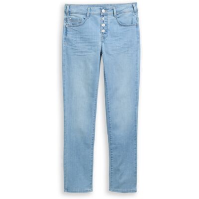 TOM TAILOR Damen TTALEXA STRAIGHT Jeans, blau, Uni, Gr. 29/30 TOM TAILOR Damen TTALEXA STRAIGHT Jeans, blau, Uni, Gr. 29/30