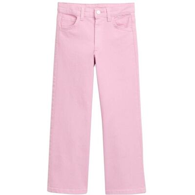 TOM TAILOR Mädchen Wide Leg Jeans mit Herz-Details, rosa, Uni, Gr. 98 TOM TAILOR Mädchen Wide Leg Jeans mit Herz-Details, rosa, Uni, Gr. 98
