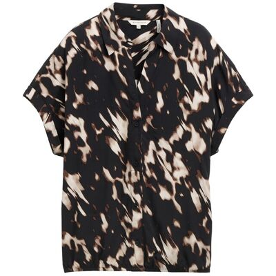 TOM TAILOR Damen Bluse mit Muster, braun, Animalprint, Gr. 38 TOM TAILOR Damen Bluse mit Muster, braun, Animalprint, Gr. 38