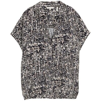 TOM TAILOR Damen Bluse mit Muster, blau, Gemustert, Gr. 34 TOM TAILOR Damen Bluse mit Muster, blau, Gemustert, Gr. 34