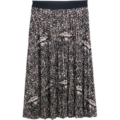 TOM TAILOR Damen Plissee Midi-Rock, blau, Uni, Gr. 42 TOM TAILOR Damen Plissee Midi-Rock, blau, Uni, Gr. 42