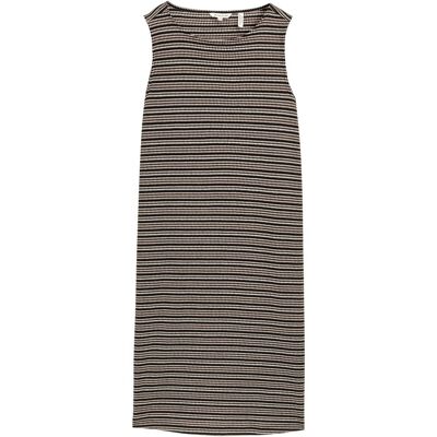 TOM TAILOR Damen Jacquard Kleid, schwarz, Gestreift, Gr. 44 TOM TAILOR Damen Jacquard Kleid, schwarz, Gestreift, Gr. 44
