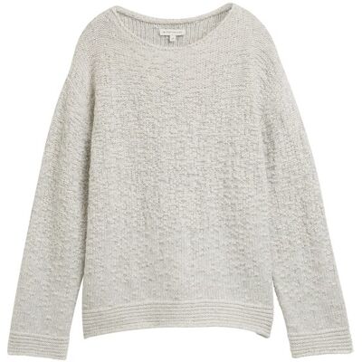 TOM TAILOR Damen Strickpullover mit Struktur, schwarz, Farbverlauf, Gr. S TOM TAILOR Damen Strickpullover mit Struktur, schwarz, Farbverlauf, Gr. S