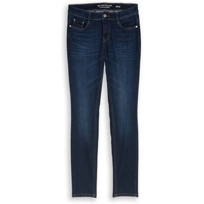 TOM TAILOR Damen TTLUCIE SKINNY Jeans, blau, Uni, Gr. 31/30 TOM TAILOR Damen TTLUCIE SKINNY Jeans, blau, Uni, Gr. 31/30