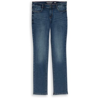 TOM TAILOR Damen TTLIVA STRAIGHT Jeans, blau, Uni, Gr. 32/34 TOM TAILOR Damen TTLIVA STRAIGHT Jeans, blau, Uni, Gr. 32/34