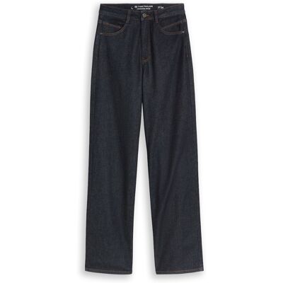 TOM TAILOR Damen TTMADINA WIDE Jeans, blau, Uni, Gr. 34/32 TOM TAILOR Damen TTMADINA WIDE Jeans, blau, Uni, Gr. 34/32