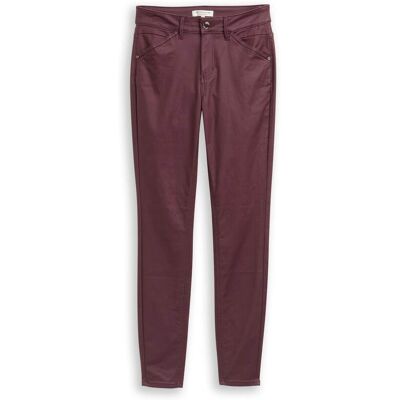 TOM TAILOR Damen Coated TTLUCIE SKINNY Jeans, rot, Uni, Gr. 34/30 TOM TAILOR Damen Coated TTLUCIE SKINNY Jeans, rot, Uni, Gr. 34/30
