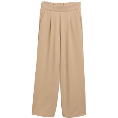 TOM TAILOR DENIM Damen Wide Leg Hose, braun, Uni, Gr. M TOM TAILOR DENIM Damen Wide Leg Hose, braun, Uni, Gr. M
