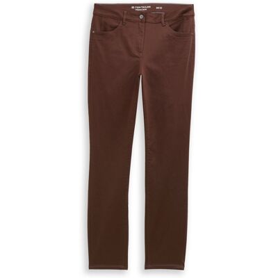 TOM TAILOR Damen TTEDDA SLIM Hose, braun, Uni, Gr. 34/32 TOM TAILOR Damen TTEDDA SLIM Hose, braun, Uni, Gr. 34/32