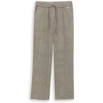 TOM TAILOR Damen Loose Wide Hose, braun, Meliert, Gr. 36/32 TOM TAILOR Damen Loose Wide Hose, braun, Meliert, Gr. 36/32