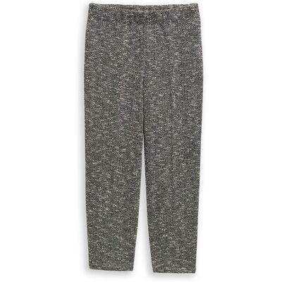 TOM TAILOR Damen TTLEA Straight Bouclé Hose, schwarz, Meliert, Gr. 36/28 TOM TAILOR Damen TTLEA Straight Bouclé Hose, schwarz, Meliert, Gr. 36/28