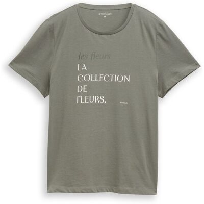TOM TAILOR Damen T-Shirt mit Print, grün, Uni, Gr. M TOM TAILOR Damen T-Shirt mit Print, grün, Uni, Gr. M