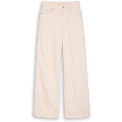 TOM TAILOR DENIM Damen TTLINOU WIDE High Waist Jeans, weiß, Uni, Gr. M/32 TOM TAILOR DENIM Damen TTLINOU WIDE High Waist Jeans, weiß, Uni, Gr. M/32