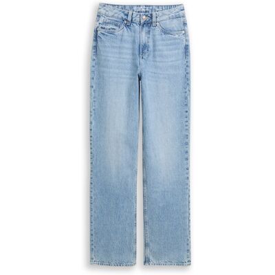 TOM TAILOR DENIM Damen TTELIN STRAIGHT Jeans, blau, Uni, Gr. 29/32 TOM TAILOR DENIM Damen TTELIN STRAIGHT Jeans, blau, Uni, Gr. 29/32