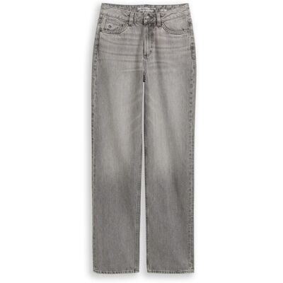 TOM TAILOR DENIM Damen TTELIN STRAIGHT Jeans, grau, Uni, Gr. 28/32 TOM TAILOR DENIM Damen TTELIN STRAIGHT Jeans, grau, Uni, Gr. 28/32