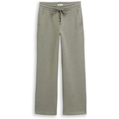 TOM TAILOR Damen Straight Scuba Hose, grün, Meliert, Gr. 36/32 TOM TAILOR Damen Straight Scuba Hose, grün, Meliert, Gr. 36/32