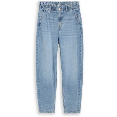TOM TAILOR DENIM Damen TTADEA BARREL Jeans, blau, Uni, Gr. M TOM TAILOR DENIM Damen TTADEA BARREL Jeans, blau, Uni, Gr. M