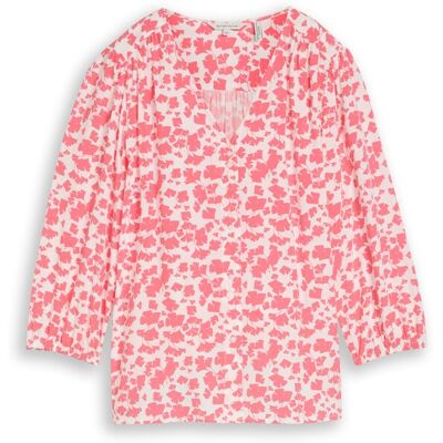 TOM TAILOR Damen Bluse aus Viskose, rosa, Gemustert, Gr. 36 TOM TAILOR Damen Bluse aus Viskose, rosa, Gemustert, Gr. 36