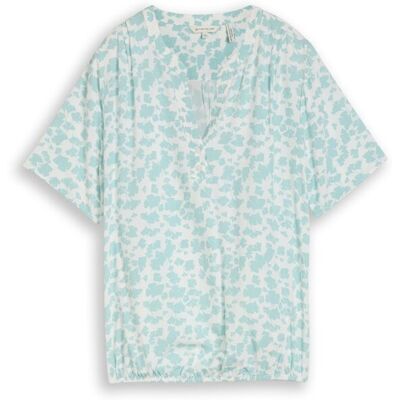 TOM TAILOR Damen Bluse mit Muster, grün, Gemustert, Gr. 40 TOM TAILOR Damen Bluse mit Muster, grün, Gemustert, Gr. 40