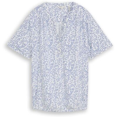 TOM TAILOR Damen Bluse mit Muster, weiß, Gemustert, Gr. 36 TOM TAILOR Damen Bluse mit Muster, weiß, Gemustert, Gr. 36