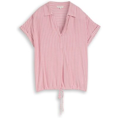 TOM TAILOR Damen Loose Fit Bluse mit Streifenmuster, rot, Gestreift, Gr. 44 TOM TAILOR Damen Loose Fit Bluse mit Streifenmuster, rot, Gestreift, Gr. 44