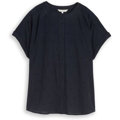 TOM TAILOR Damen Loose Fit Bluse, blau, Uni, Gr. 40 TOM TAILOR Damen Loose Fit Bluse, blau, Uni, Gr. 40